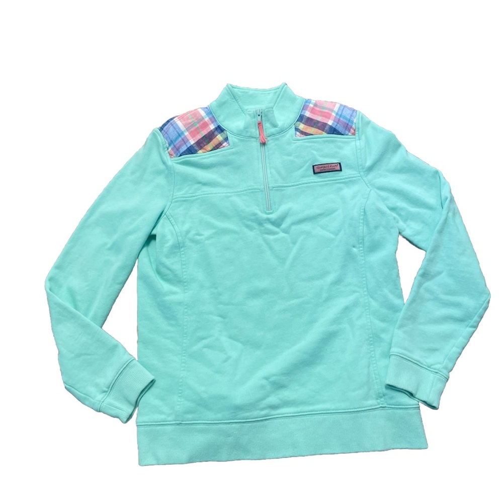 Vineyard Vines Quarter Zip Pullover Padded Shoulders Size Small